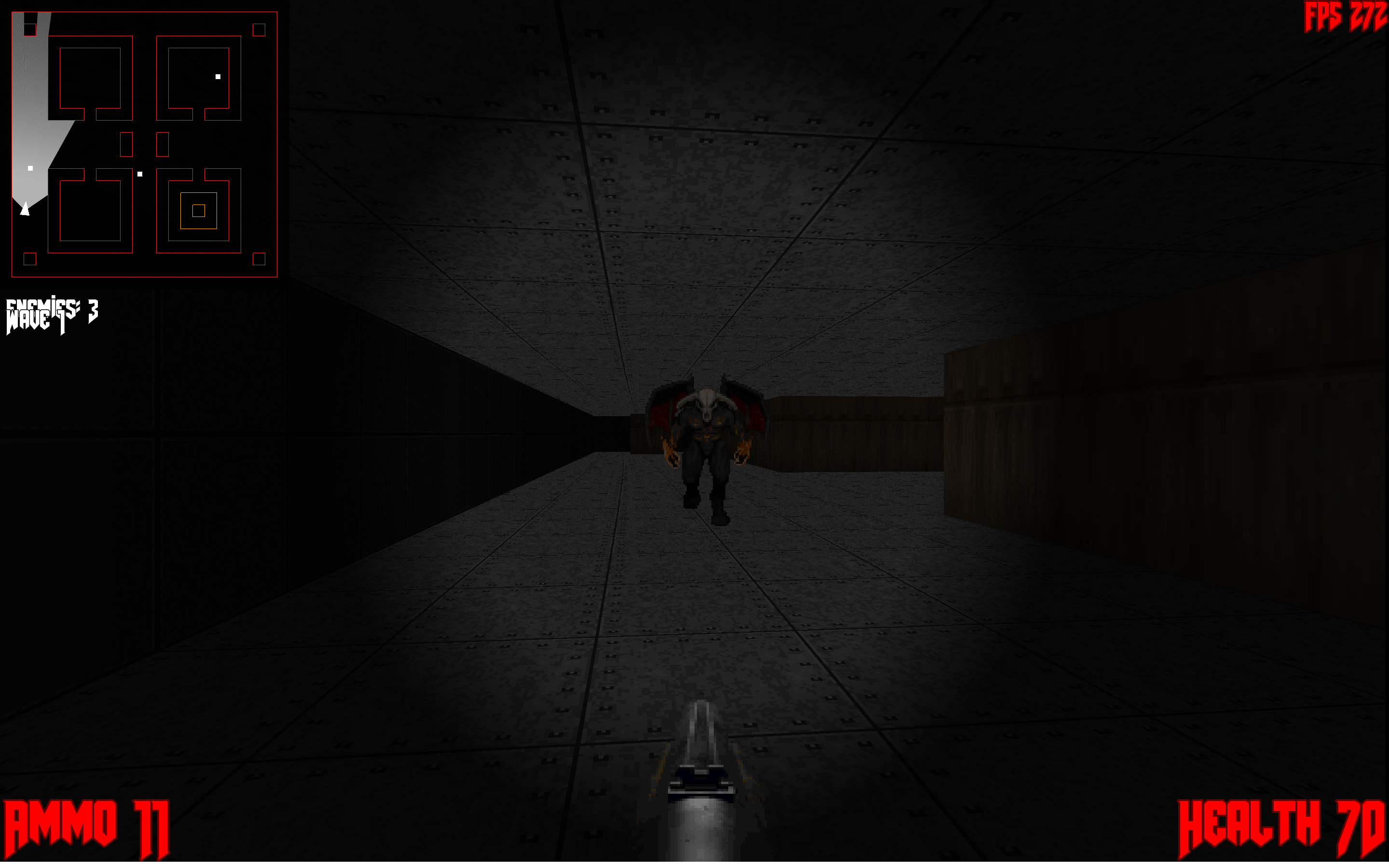 DOOM 67 — Winged demon in dungeon